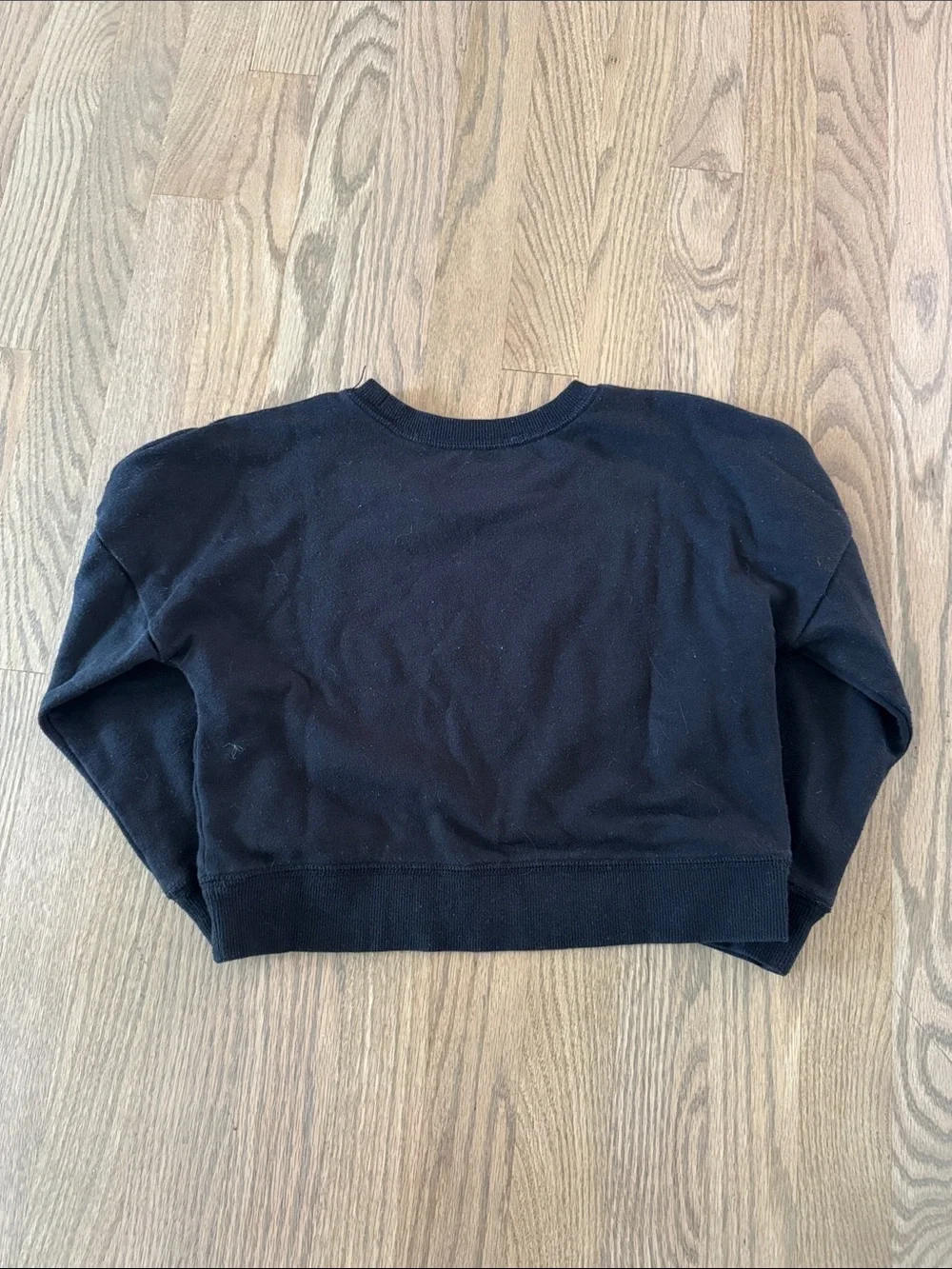 Justice Black Sweatshirt with White 